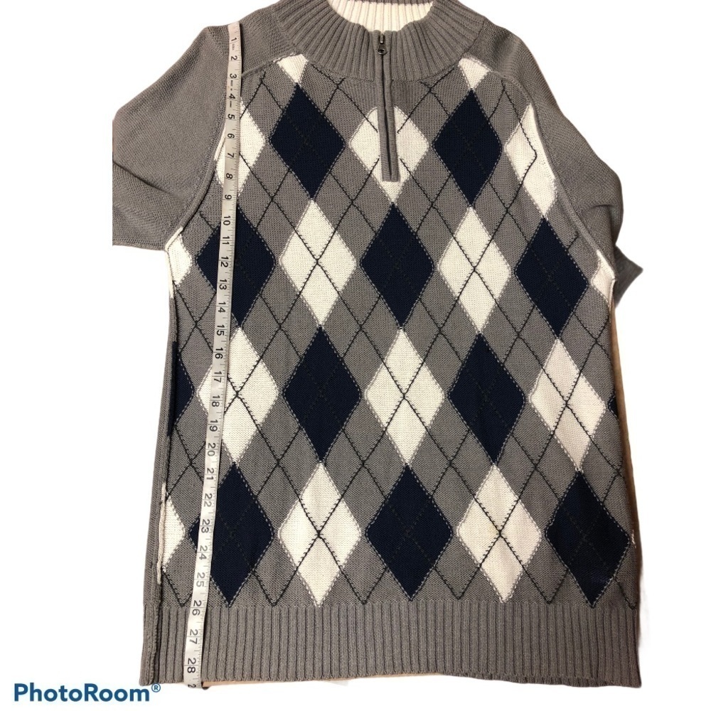 BKE ARGYLE 1/4 ZIP SWEATER - Picture 5 of 5